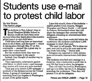 child labour articles for students